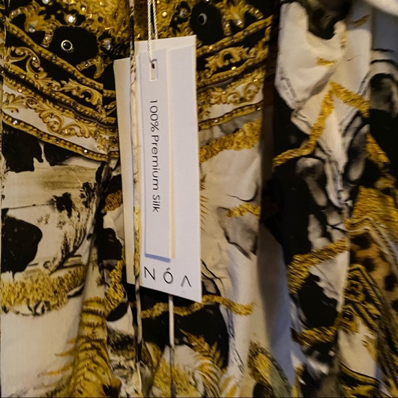 INOA WOMENS SILK Gypsy Top Size 1 (size 10-12) - Picture 2 of 4